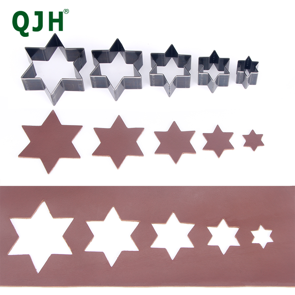Leatherwork Knives - QJH 5PCS Hexagonal Leather Cutting Mold
