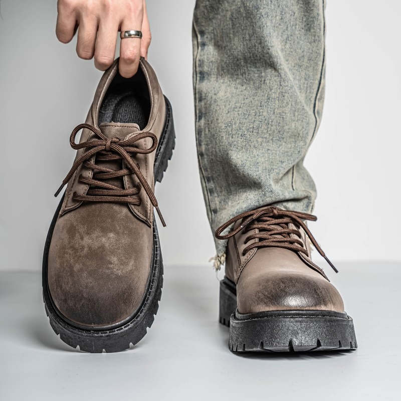 Leather Work Outfit - Simple Men Formal Casual Shoes Leather