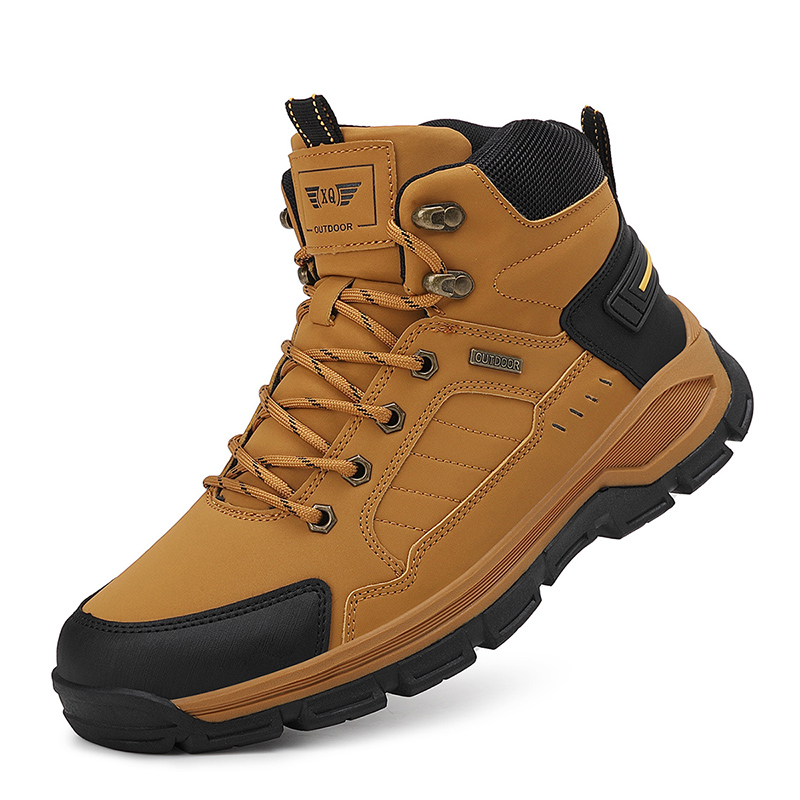 Leather Work Boots - New Autumn Men's Boots Fashion Outdoor