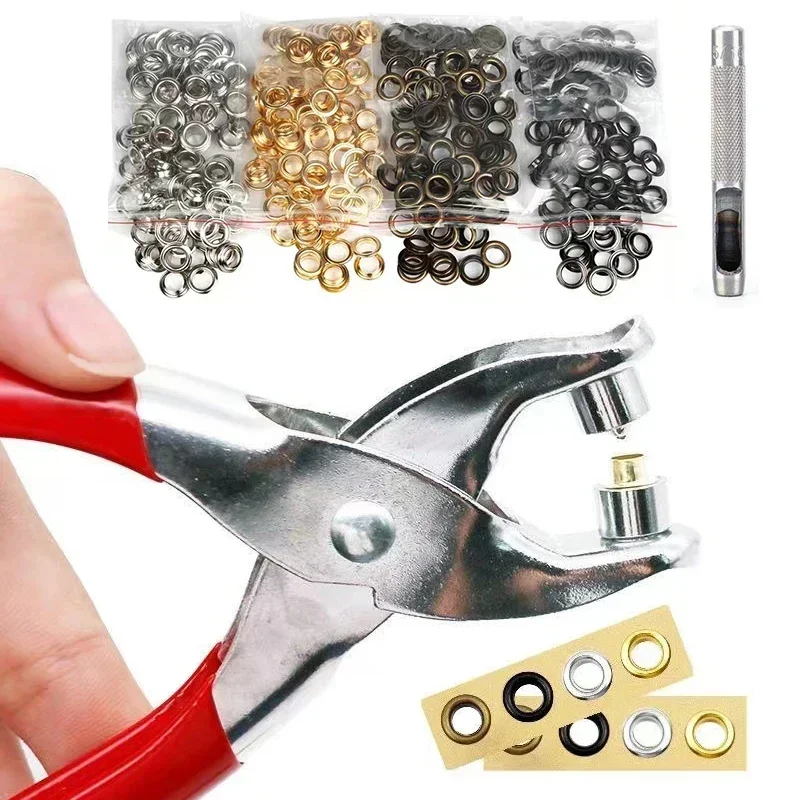 Leatherwork Eyelets - 100sets 4mm Metal Eyelet and Eyelet