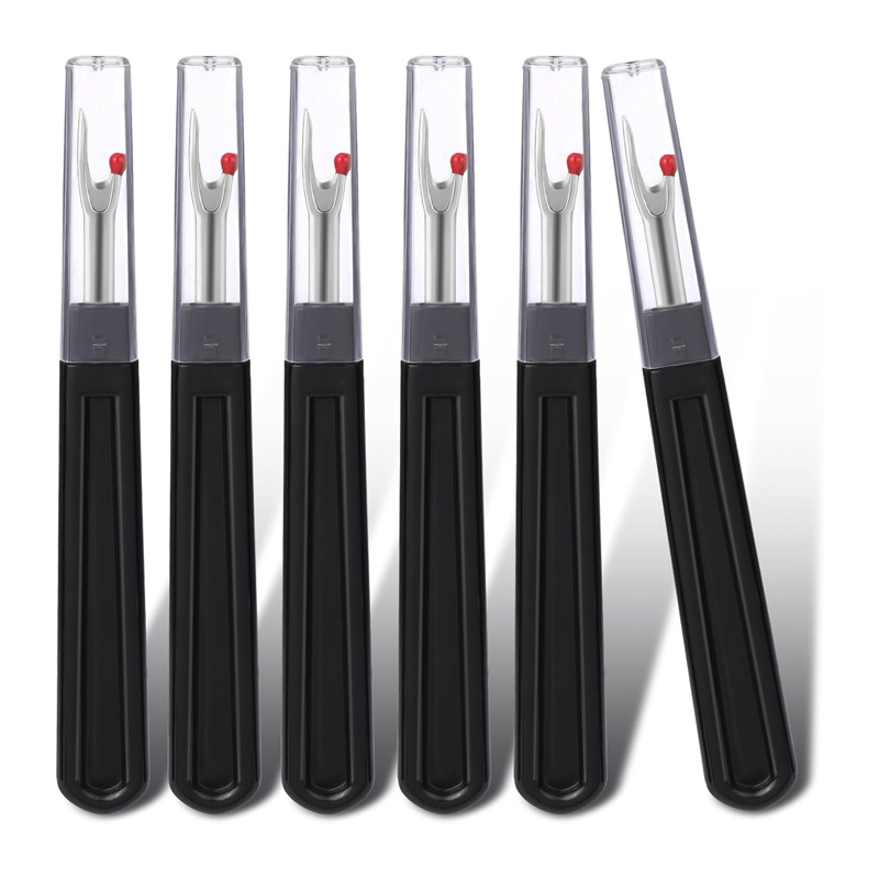 Waxed Thread Linen - 6Pcs Seam Ripper Set Black Stitch