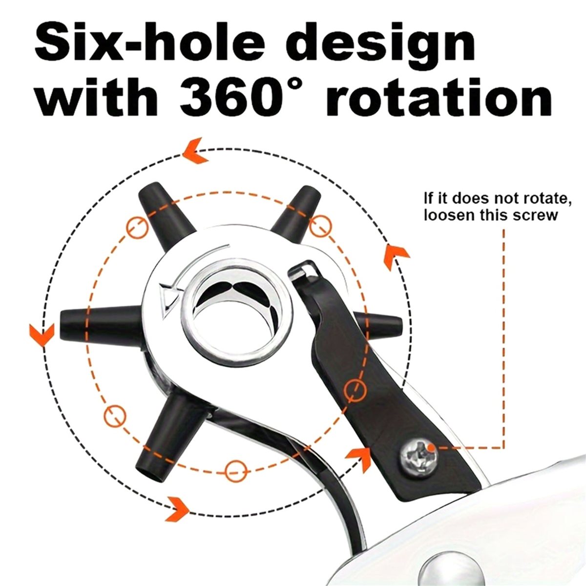 Leather Punch Revolving - 828 Mega Sale 2-4.5mm Leather Hole
