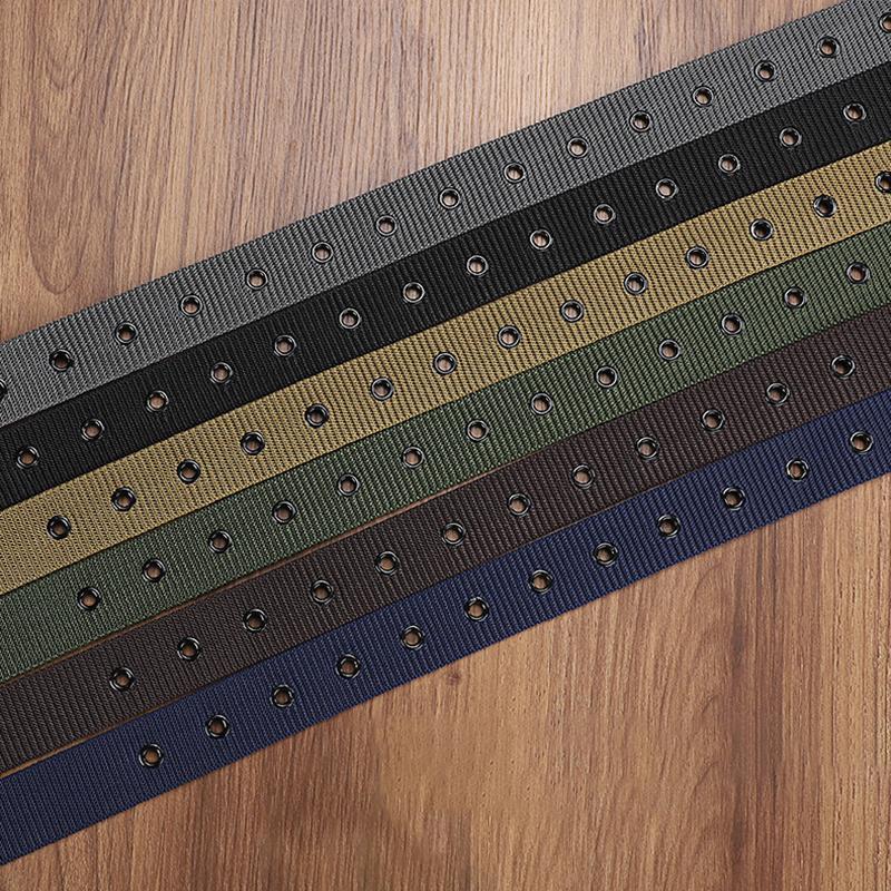 Men's Belt Porous Canvas Pin B - đánh giá và giá Leatherwork Eyelets