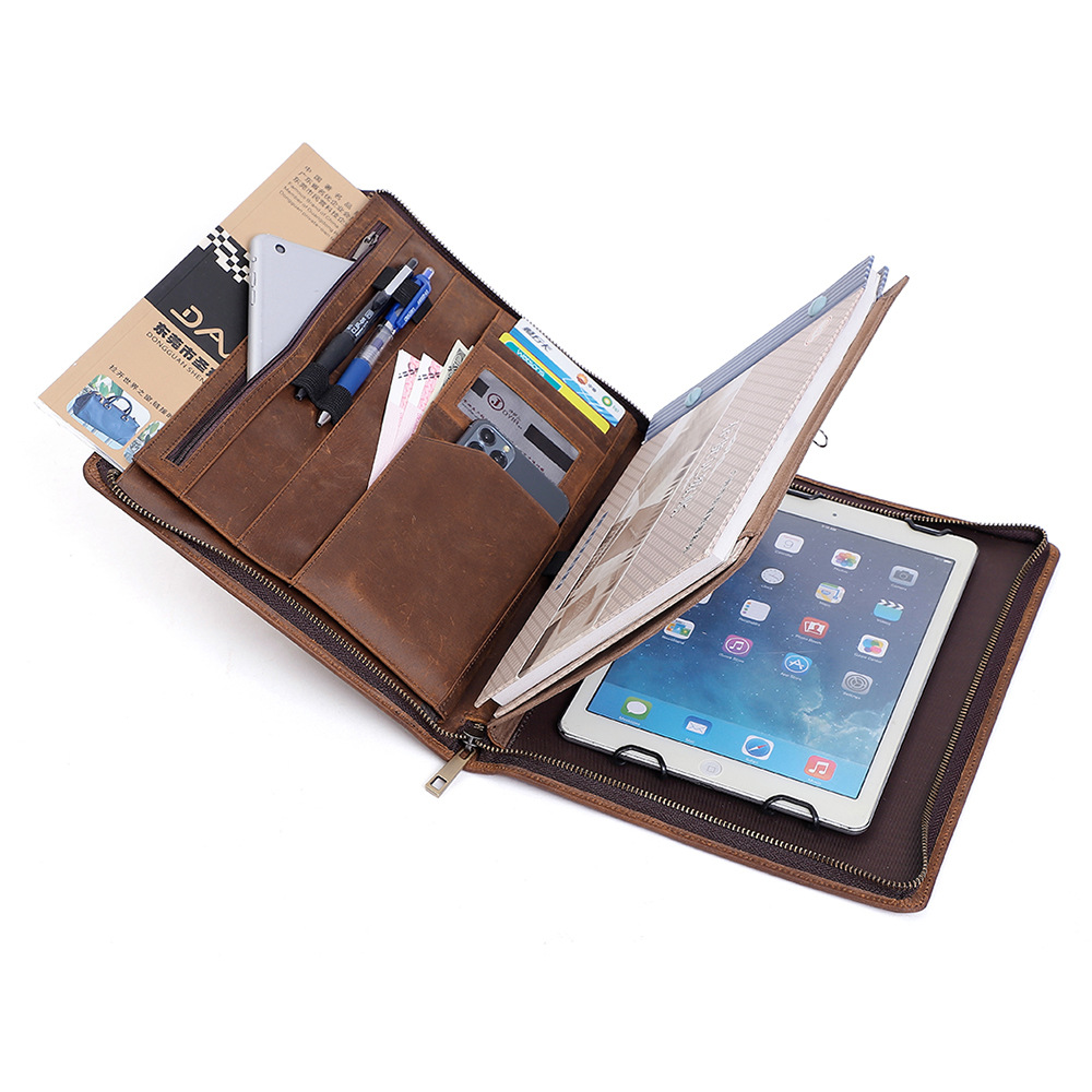 Work Folio for Men and Women G - đánh giá và giá Leather Work Folio