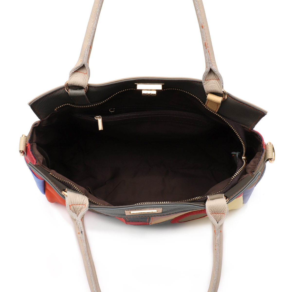 SC Chic Colorful Real Leather  - đánh giá và giá Leather Work Bag Women