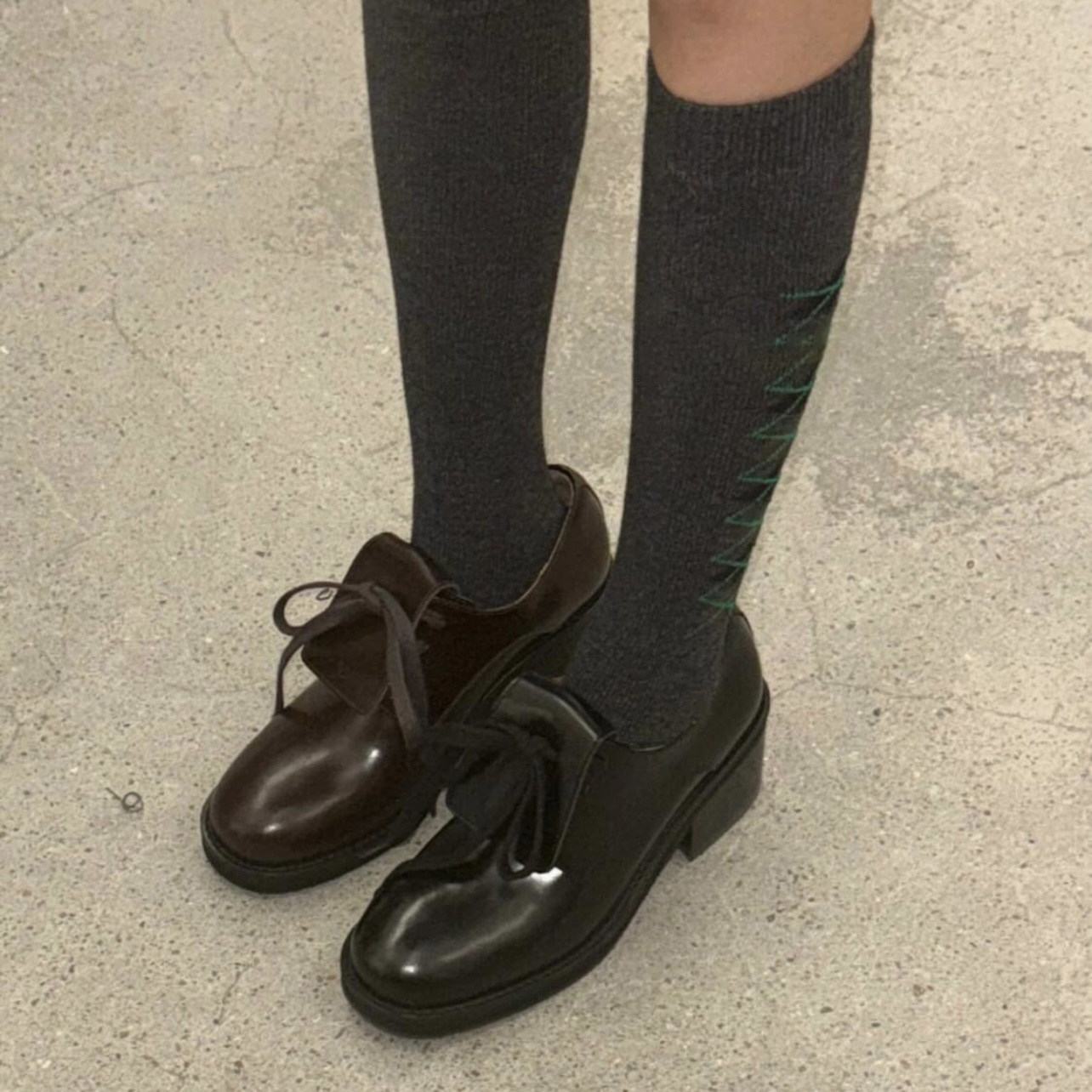 Women's Leather Lace-Up Platfo - đánh giá và giá Leather Work Outfit