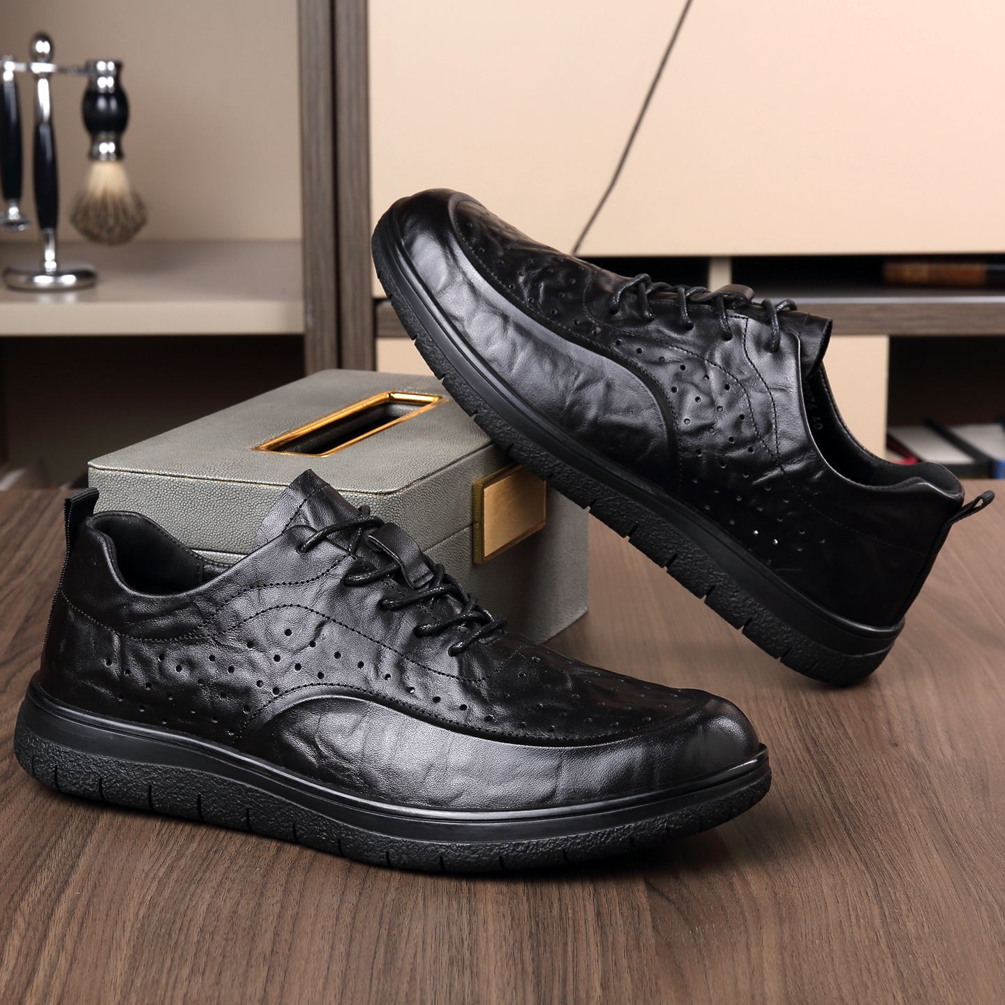 Casual Genuine Leather Shoes E - đánh giá và giá Leather Work Outfit