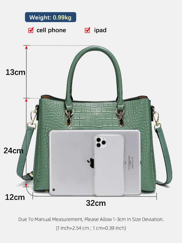 Zency Women's Genuine Leather  - đánh giá và giá Leather Work Bag Women
