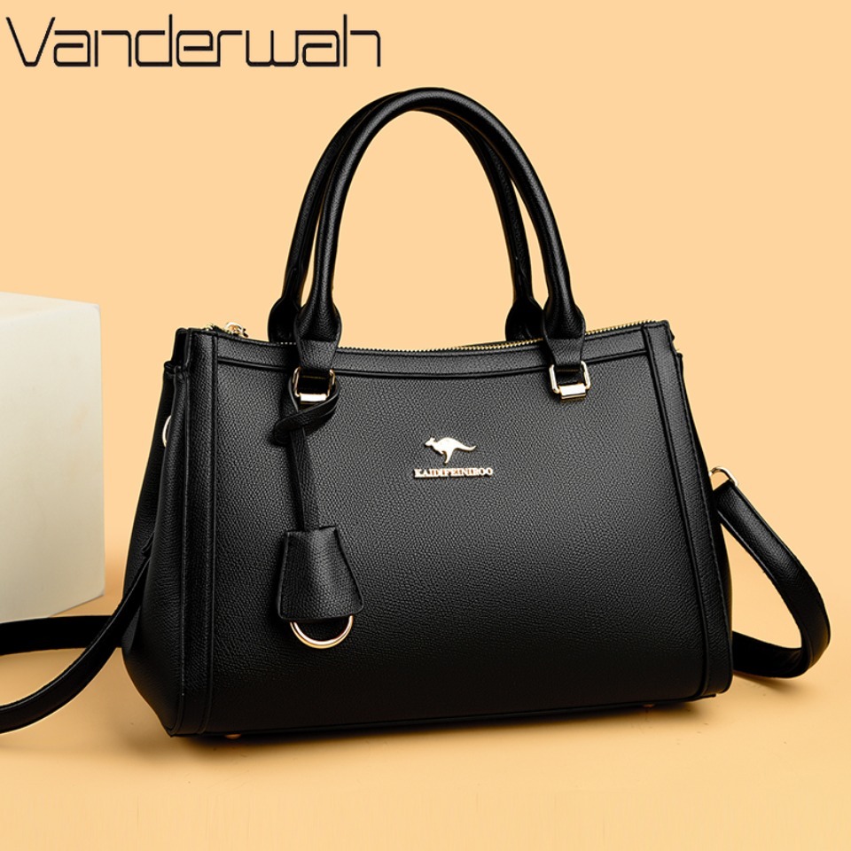 Kangaroo Brand Soft Pu Leather - đánh giá và giá Leather Work Bag Women