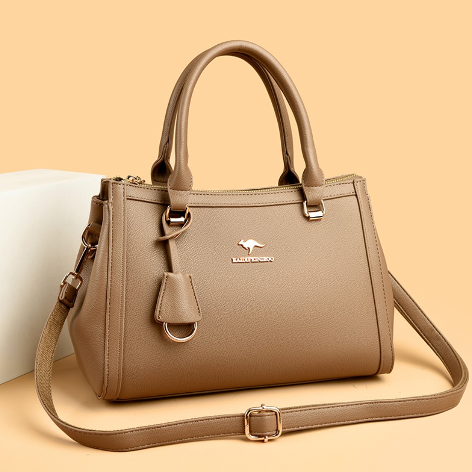 Kangaroo Brand Soft Pu Leather - đánh giá và giá Leather Work Bag Women
