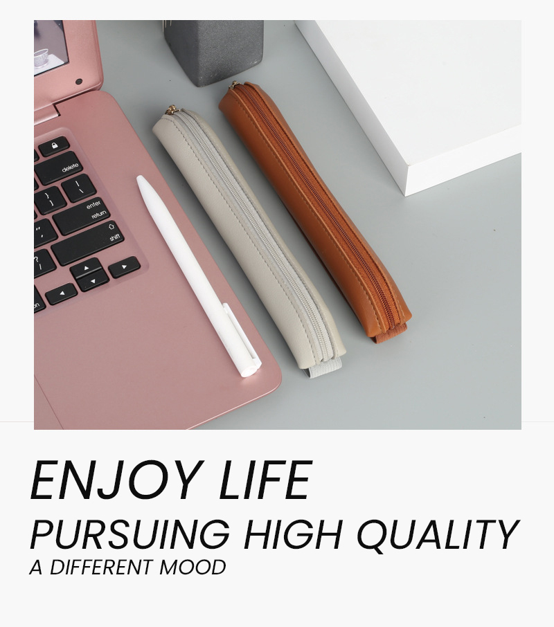 Pu Leather Pen Holder Zippered - đánh giá và giá Leather Work Notepad