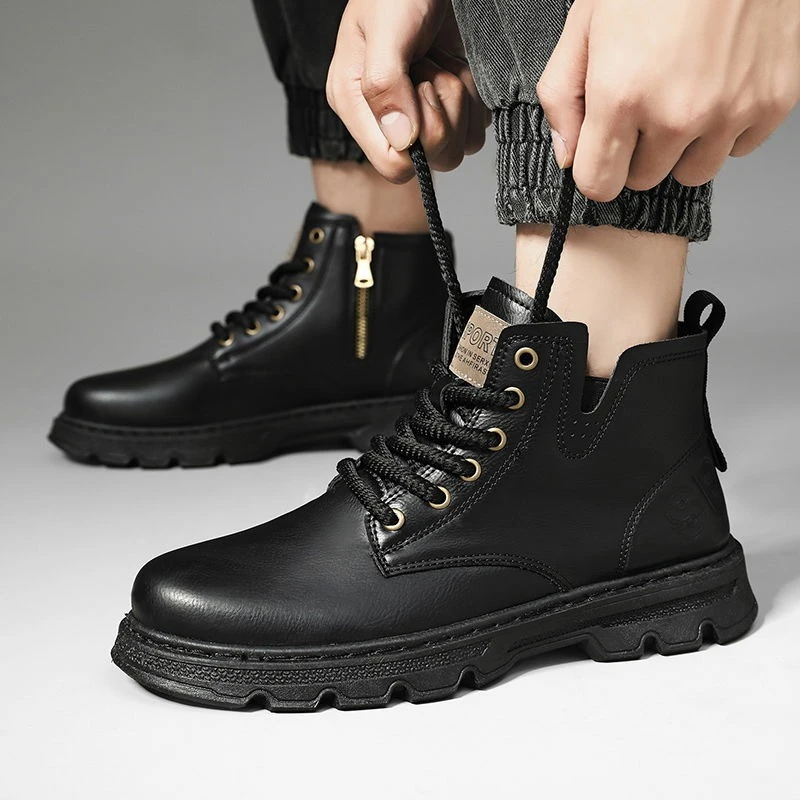 ​Men’s 2025 Winter New Arrival - đánh giá và giá Leather Work Boots