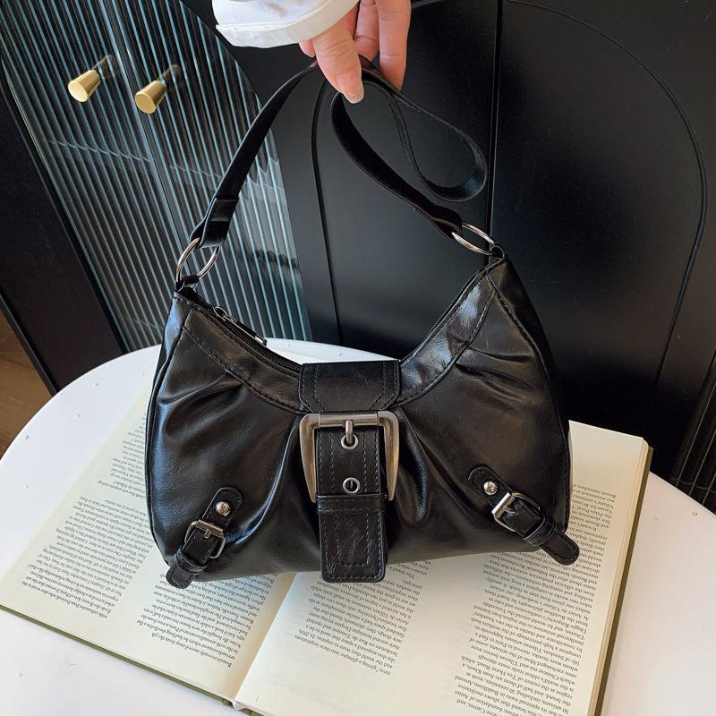 Y2K Retro Pleated Leather Shou - đánh giá và giá Leatherwork Workshop