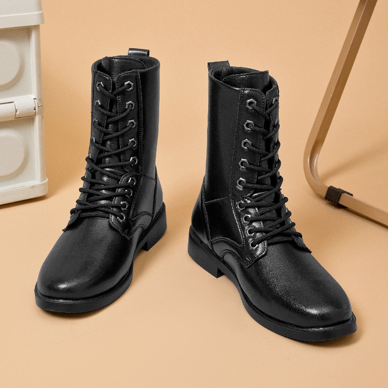 High-top Leather Boots Outdoor - đánh giá và giá Leather Work Boots