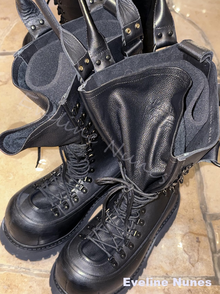 Retro Genuine Leather Motorcyc - đánh giá và giá Leather Work Boots