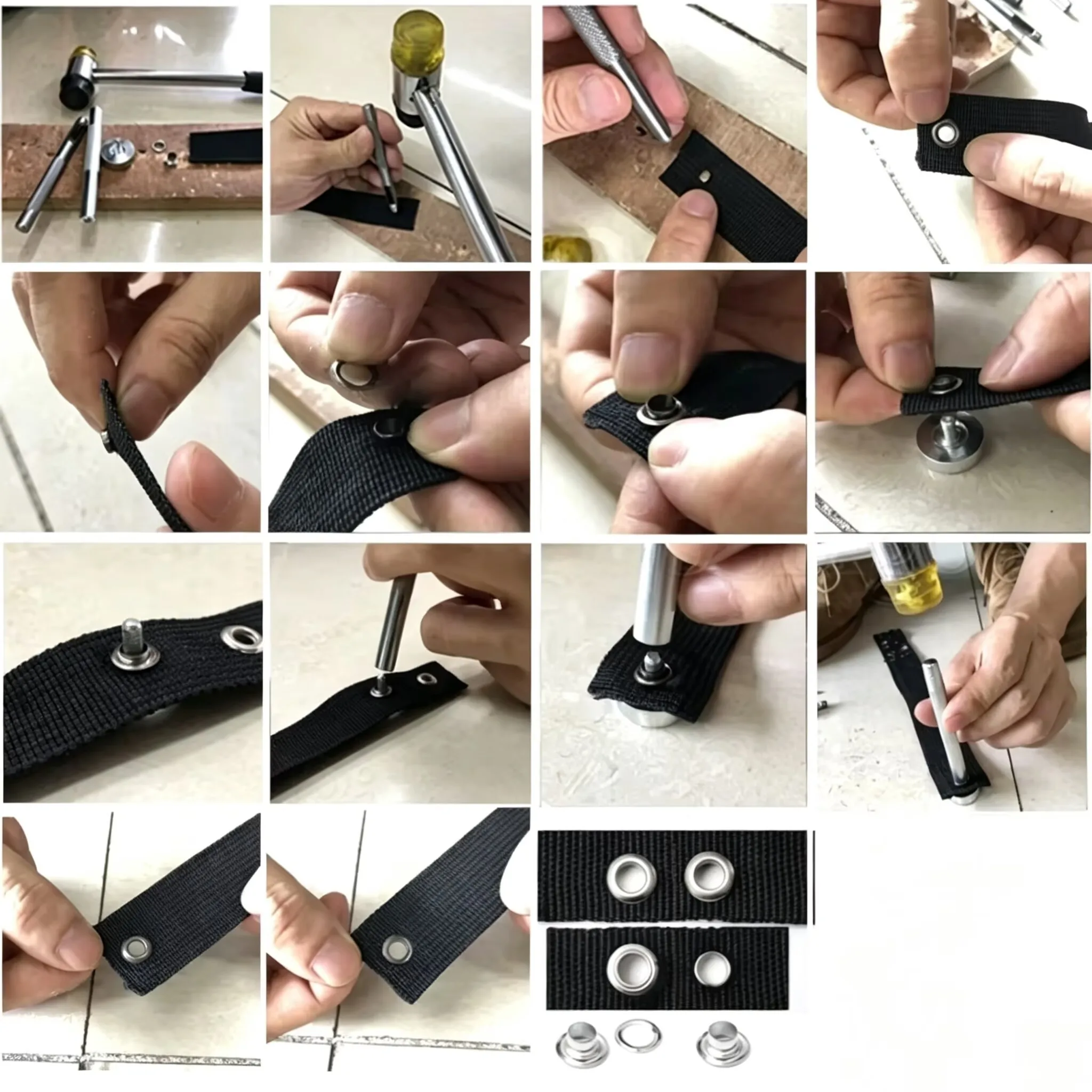 100Sets Metal Eyelets Grommets - đánh giá và giá Leatherwork Eyelets