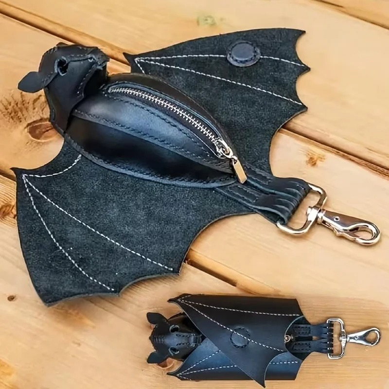 Bat Coin Purse PU Leather Bat  - đánh giá và giá Leatherwork Workshop