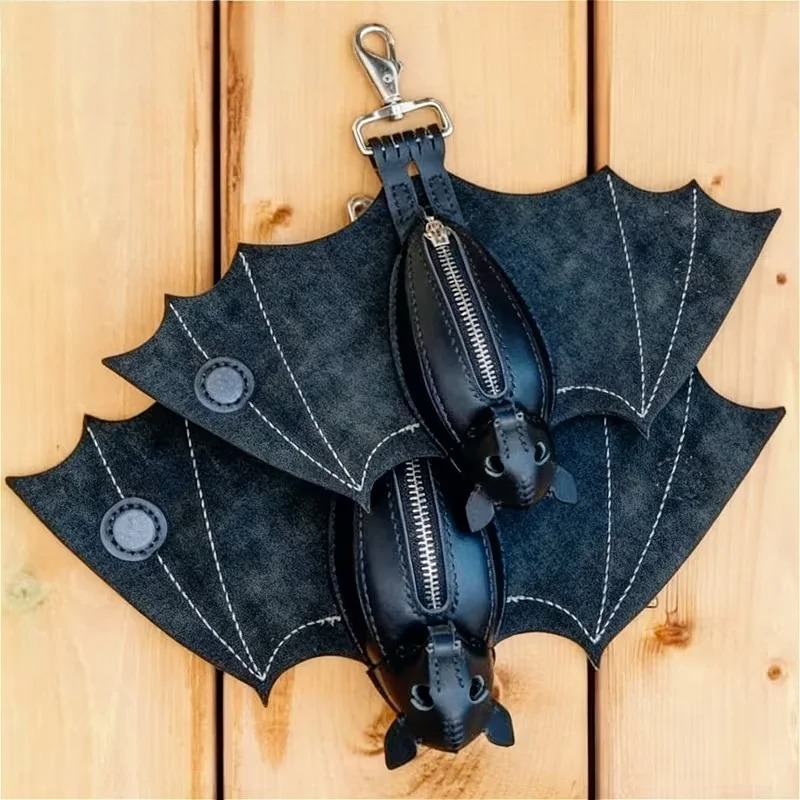 Bat Coin Purse PU Leather Bat  - đánh giá và giá Leatherwork Workshop