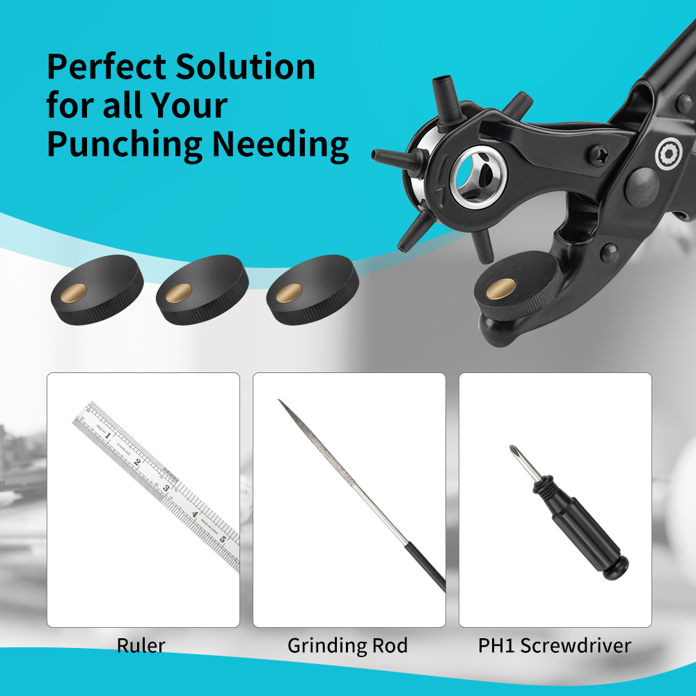 DURATECH 25cm Punching Pliers  - đánh giá và giá Leather Punch Revolving