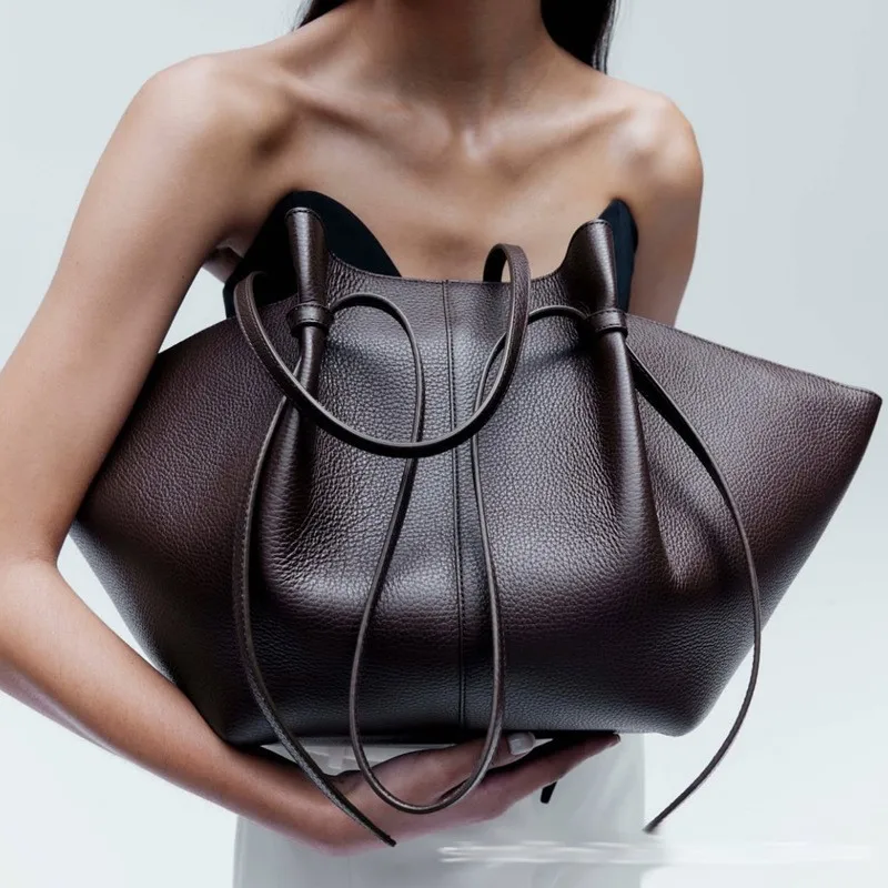 Women Leather Shoulder Bag Dum - đánh giá và giá Leather Work Bag Women