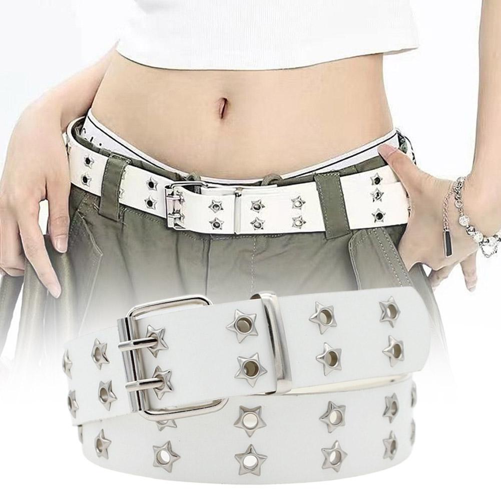 Y2K Punk Rivet Leather Belts D - đánh giá và giá Leatherwork Eyelets