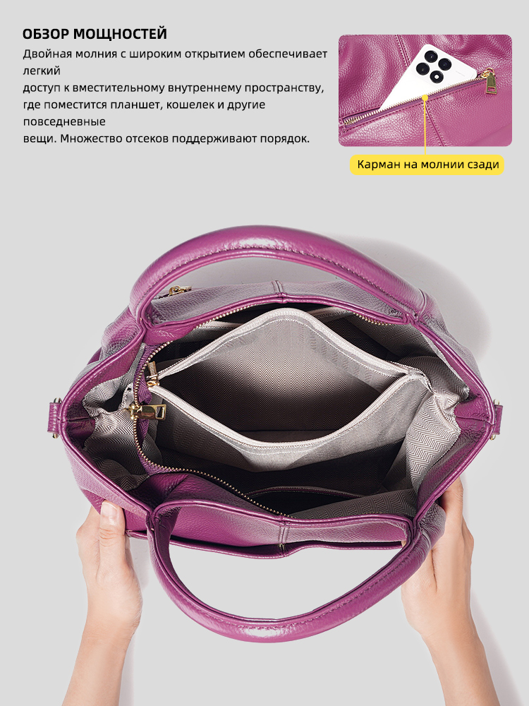 Zency Genuine Leather Large To - đánh giá và giá Leather Work Bag Women