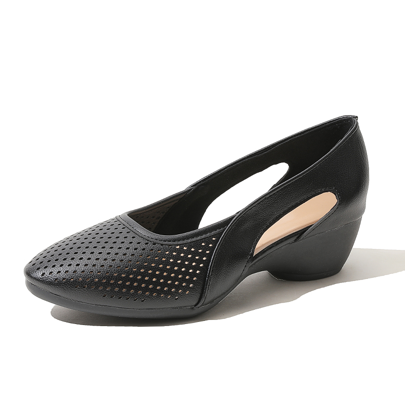 Womens Pumps Hollow Out Breath - đánh giá và giá Leather Work Outfit