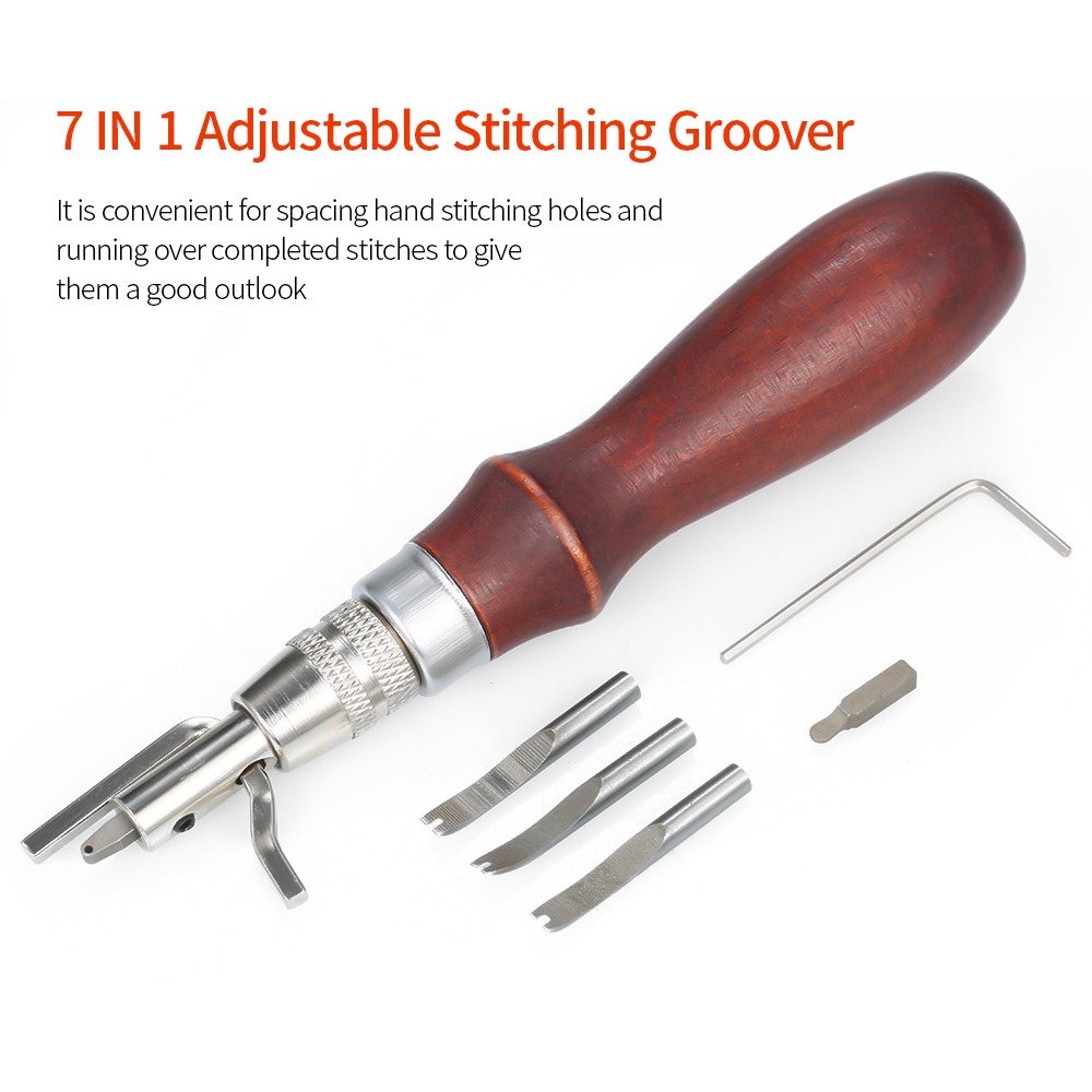 Adjustable Leather Stitching G - đánh giá và giá Groover Stitching Tool
