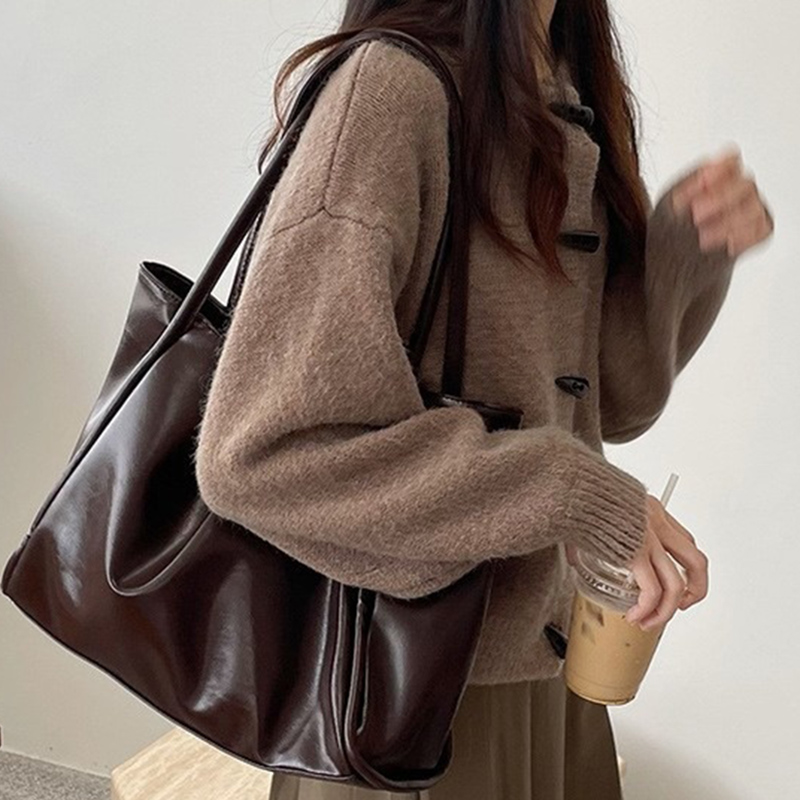 2026 Women New Vintage Shoulde - đánh giá và giá Leather Work Bag Women