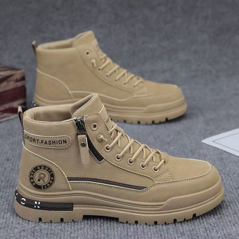 Men Retro High Top Work Boots  - đánh giá và giá Leather Work Boots