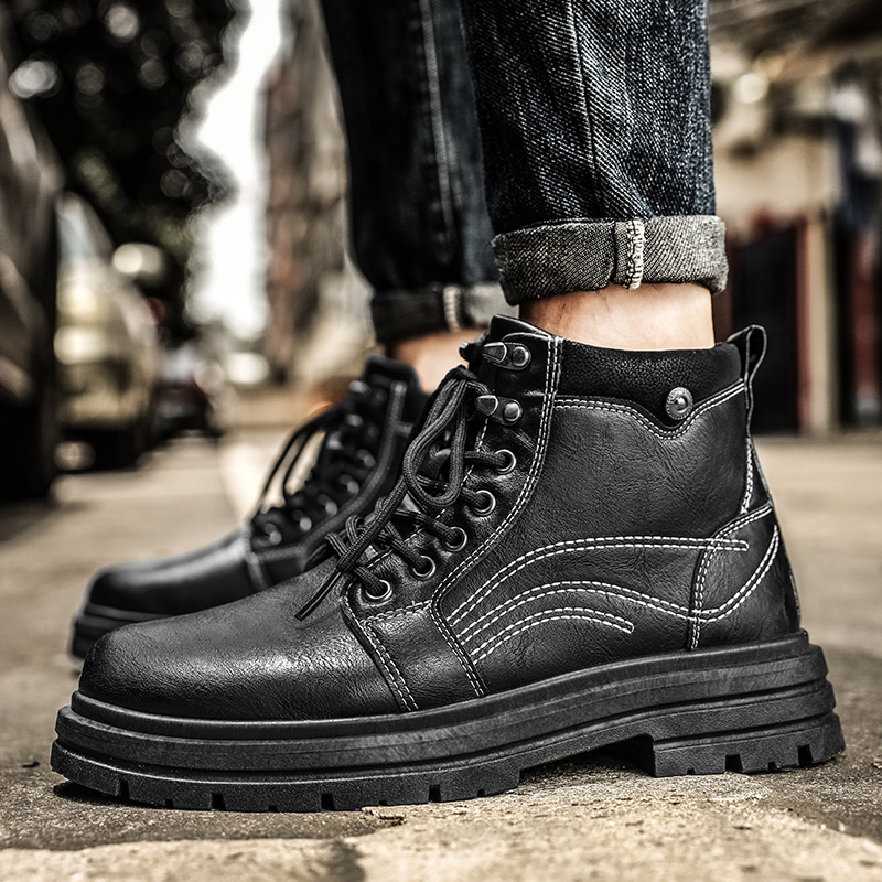 Four-season High-top Boots in  - đánh giá và giá Leather Work Boots