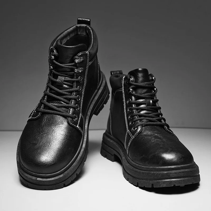 Four-season High-top Boots in  - đánh giá và giá Leather Work Boots