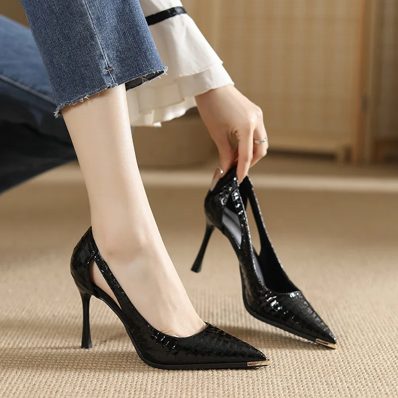 Fashion Patent Leather Women H - đánh giá và giá Leather Work Outfit