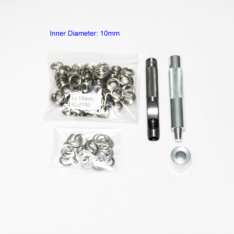 4mm-14mm 100 Set Silver Eyelet - đánh giá và giá Leatherwork Eyelets
