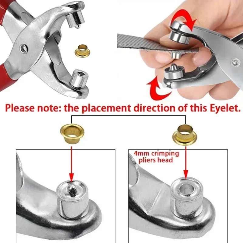 100sets 4mm Metal Eyelet and E - đánh giá và giá Leatherwork Eyelets