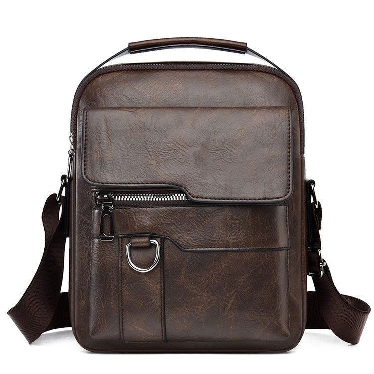 Bullcaptain Casual Men's Shoul - đánh giá và giá Leather Work Bag Women