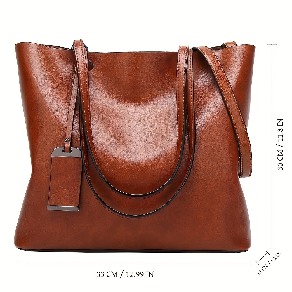 Fashionable Classic Retro Leat - đánh giá và giá Leather Work Bag Women