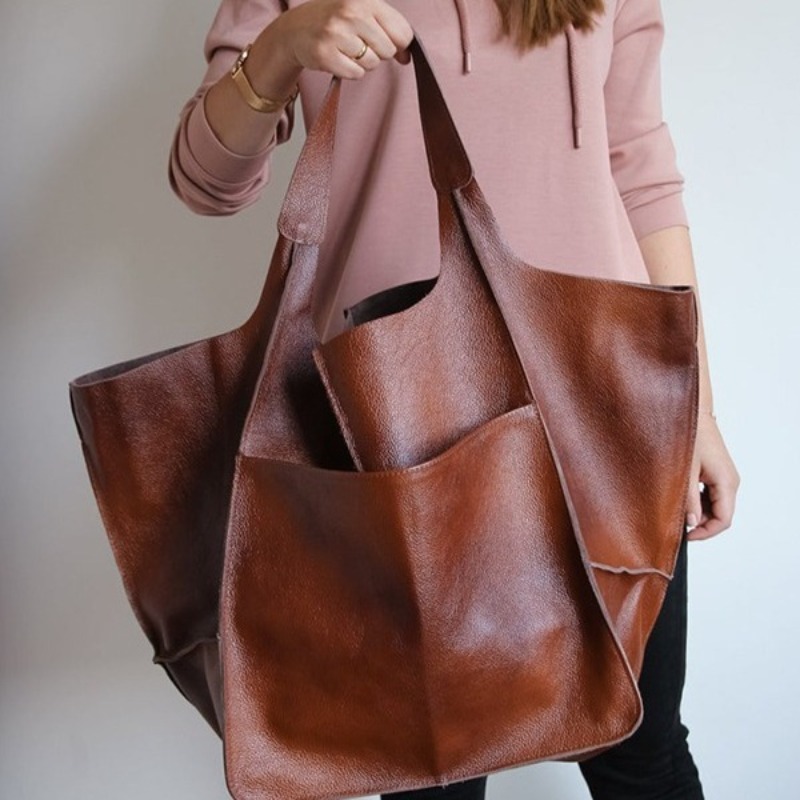 Soft PU Leather Large Capacity - đánh giá và giá Leatherwork Workshop