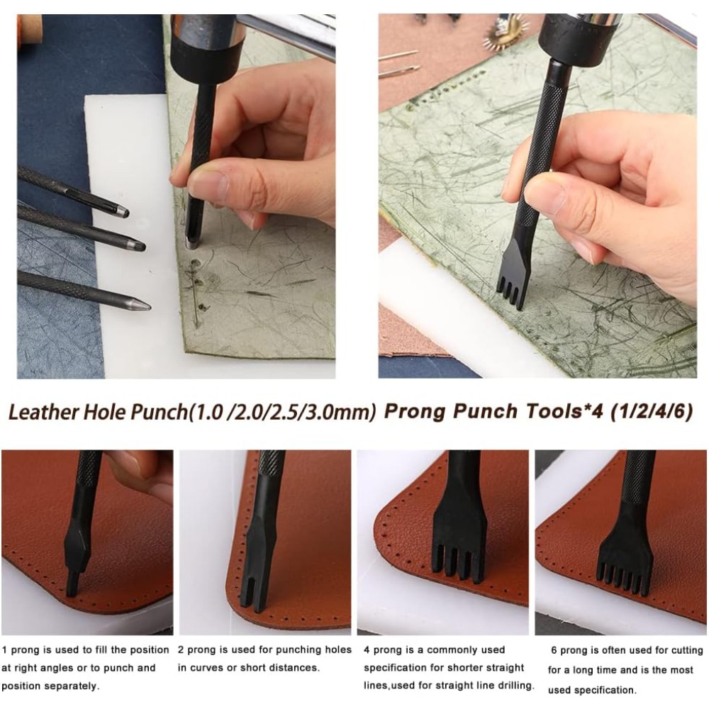 Leather Working Tools Practica - đánh giá và giá Groover Stitching Tool