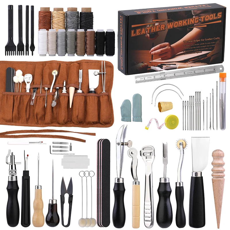 KRABALL Professional Leather C - đánh giá và giá Groover Stitching Tool