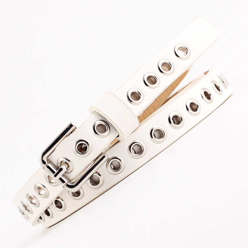 1.4cm Women Trouser Belt Punk  - đánh giá và giá Leatherwork Eyelets